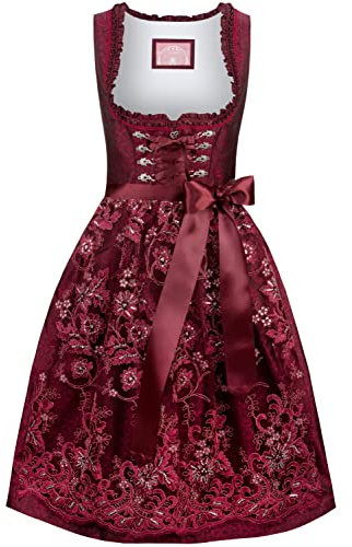 Stockerpoint Damen Eva Midi Dirndl, rot, 48