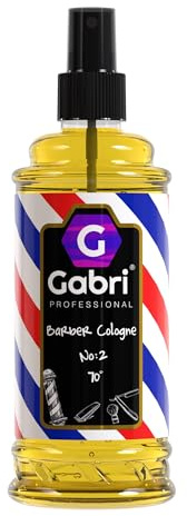Gabri No2 Barber Cologne, Aftershave Cologne, Turkish Cologne Spray, Men's Eau de Cologne, 400 ml (No2)
