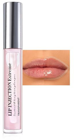 Glänzender Lip Plumper, Lipgloss für Voller Wirkende Lippen, Lip Gloss Volumengebend & Feuchtigkeitsspendend, Lip Oil Reduziert Feine Linien Nicht Klebriges, Lippenöl Plumping Light Pink