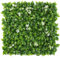 LUWENER Artificial Plant Living Wall Panels,1m x 1m Grass Plant Wall Panel Greenery Privacy Living Wall Fence Screening Home Garden Backdrop for Indoor Outdoor Home(4pcs,50 * 50cm with flower)