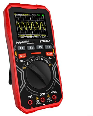 HOHOVYVY Oscilloscope Multimeter, For ET2010A 1MHz 2.5Msps Sample Rate Range AC/DC 600V Multimeter Oscilloscope