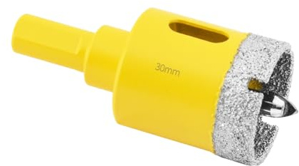 Aohhy Broca de Diamante 30mm con Piloto de Centrado, Profesional Sierra Coronas Perforadora de Diamante para Azulejos, Porcelana, Vidrio, Mármol y Cerámica