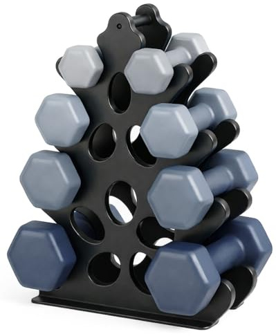 Dumbbell Rack Metal 4-Tier Weight Stand Holder Storage Home Gym (No Dumbbells, Rack Only)