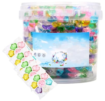 100 PCS 7 in 1 laundry Detergent, Deep Cleaning Laundry Detergent Capsules for All Fabrics & Colors, Long-Lasting Fresh Scent, Easy Dissolve Washing Pods (50 pcs)