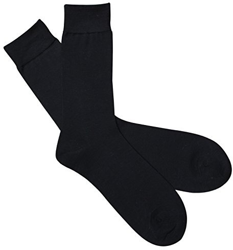 Jasmine Silk Men Pure Silk Evening Socks Thermal (Black)
