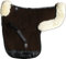 Engel Reitsport | SADEK2-D-MOC-MOC | Lammfell Satteldecke | Fell in Sattellage | Fellrand vorne und hinten | Dressur | Stoff Mocca Fell Mocca