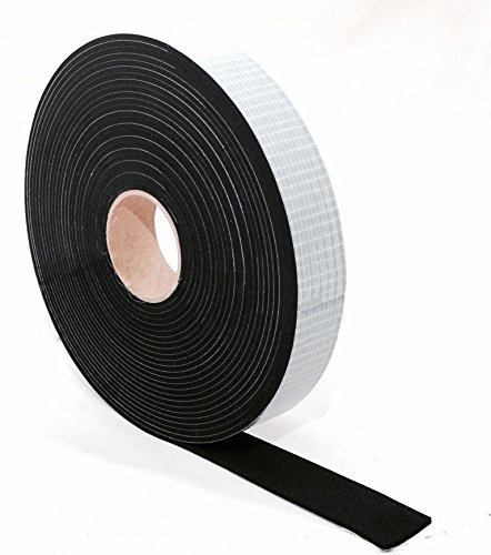 EPDM Zellkautschuk Dichtungsband einseitig, selbstklebend Moosgummi - 5m je Rolle- Breite 10mm x Dicke 1mm (10x1) Premium-Qualität mit Geld-zurück-Garantie