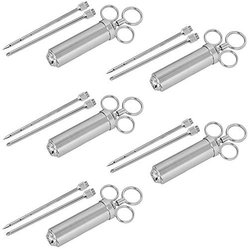 Acier Inoxydable Marinade Injecteur Aiguille Saveur Seringue Saveur V2Aox, Nombre:5 unités