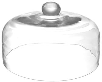 HENDI Cloche en verre, Transparent, ø275 x (H)140 mm