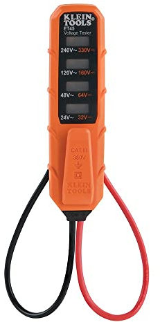 Voltage Tester, AC Voltage and DC Voltage Tester, No Batteries Needed Klein Tools ET45