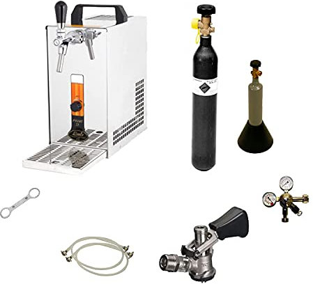 Bierkühler mobile Bierzapfanlage 25 L/h - Adapter für 5 Liter Dosen - CO2 0,5 kg