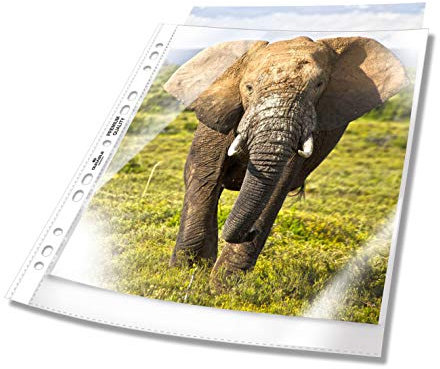 Durable Prospekthülle A4 extra breit, 240x310 mm, 90my, transparent, 50 Stück, 999111197