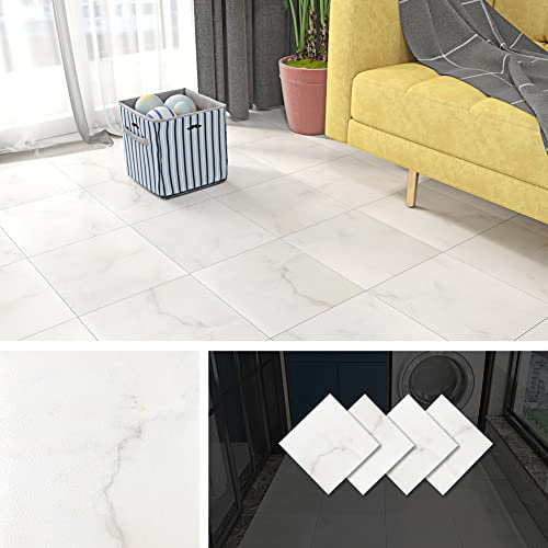 Livelynine Suelo Vinilo Autoadhesivo Moderno Suelo Vinilico Baño Y Cocina 30x30 Vinilo Suelos Autoadhesivo Antiralladurassuelo Baldosas Adhesivas Suelos, 4 Losetas Vinilos para Blanco/Azul/Rosa