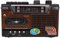 Retro Radio Cassette Player, AM/FM Radio Stereo Portable Cassette Player CasetteTape Player Recorder with Earphone Jack, Support Storage Card and USB (UK Plug)