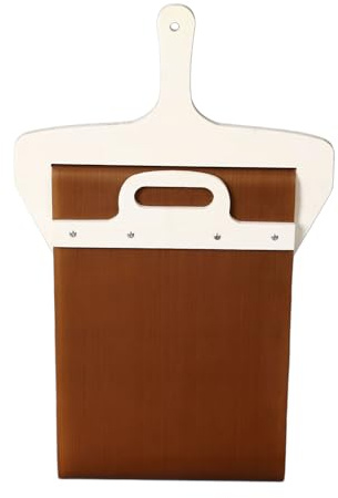 Sliding Pizza Peel Träskyffel med Handtag, Trä Pizza Sliding Shovel, Pizza Transfer Slider, Lättviktsspatel med Bekvämt Grepp för Att Baka Hemlagat Pizzakök