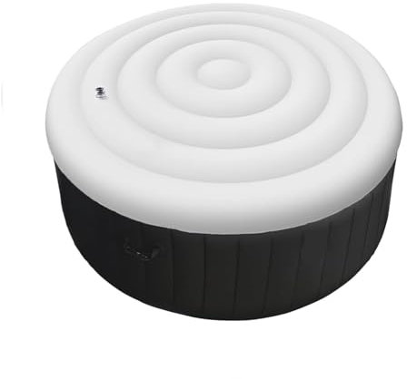 HENYEER Aufblasbare Spa Pool Abdeckung,Universelle Runde Aufblasbare Poolabdeckung,Energiesparend Thermoabdeckung für Pools für die meisten runden aufblasbaren Pools