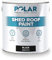Polar Shed Roof Paint - Clear 2.5 Litre | Instant Waterproofing Protection for Felt, Shed & Garage Roofs | Smooth & Decorative Finish | Durable Shed Paint for Exterior Use