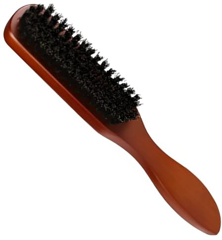 Hair Brush, Boar & Nylon Bristle Brush for Curly Hair, Beard & Scalp Massage – Detangling, Smoothing & Styling Brush for Men & Women