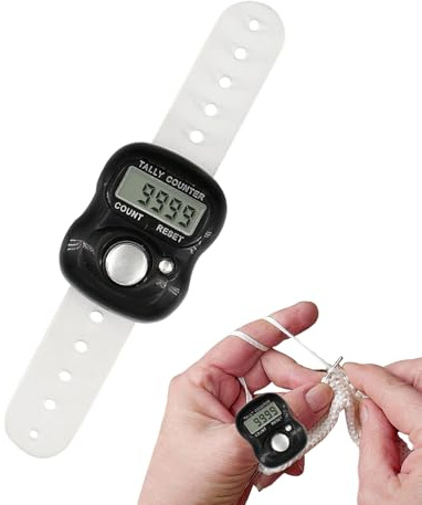 Compteur De Doigts Électronique - Compteur Numérique Manuel | Électronique Indicateur Numérique Doigt LED Digital pour La Tricoter Weave Score De Golfgolf Rangée Personnes Tours Coaching