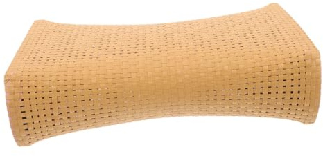 DIYEAH Cuscino per Sauna in Finto Rattan, Poggiatesta Traspirante per Sauna e Spa, Cuscino Cervicale Leggero e Portatile, Dimensioni Medie 29x16x8 Cm, Accessorio Pratico per Benessere