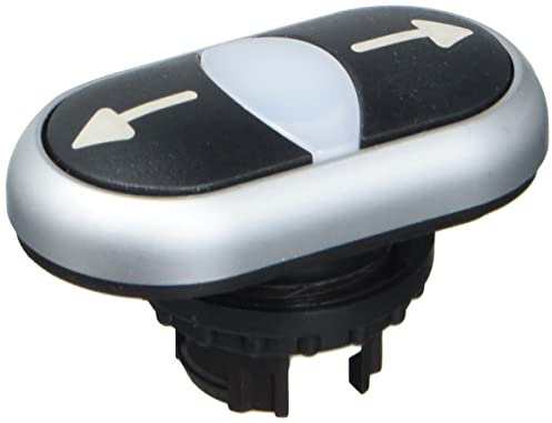 Eaton 216710 Doppeldrucktaste, + Leuchtmelder, Schwarz/weiß/schwarz, Symbol Pfeil