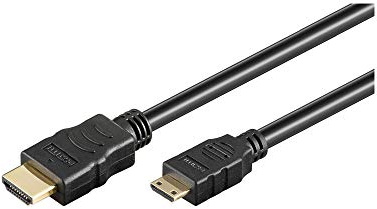 High Speed HDMI avec Câble Ethernet, Doré, Noir, 3m Longueur de Câble, 6mm Diamètre