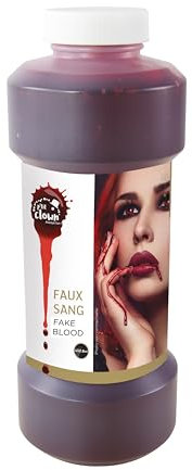 P'tit Clown - Faux Sang en Bidon - Effet Réaliste pour Maquillage Halloween, Déguisements, Scènes de Terreur et Cosplay (452.8, Grammes)