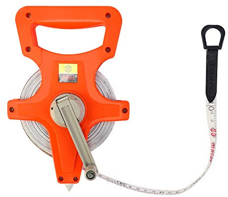 QWORK Ruban d'Arpenteur en fibre de Verre 30M /100 FT