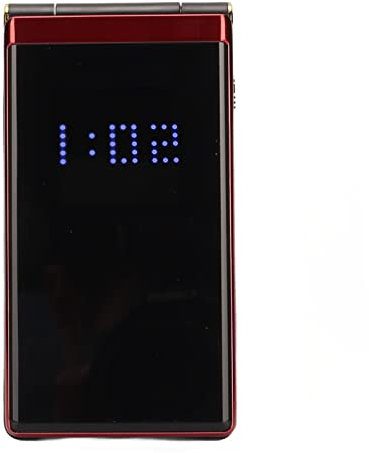Teléfonos Plegables para Personas Mayores Desbloqueados, Teléfono Móvil con Botones Grandes para Personas Mayores, Pantalla de 2,8, 5900 MAh, Botón SOS, Linterna, Voz Fuerte (Rojo)