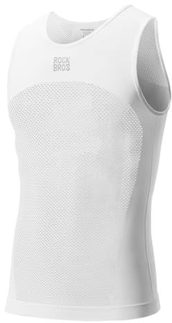 ROCKBROS Maillot de Sport Hommes Sans Manches Respirant Séchage Rapide Gilet Vélo, Sous-vêtements Élastiques Fonctionnels Baselayer Sous-maillot
