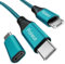 USB C auf Micro USB Kabel 0.5M USB C to Micro USB Adapter Android Ladekabel Kompatibel fürSamsung Galaxy S20/S9/S9+/S10 Huawei HTC LG