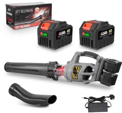 Cordless Leaf Blower Handheld Electric Blower - 40V Brushless Motor Garden Blower with up to 18000 RPM Airflow, for Garden, Lawn Care, Snow Removal, Home Cleaning