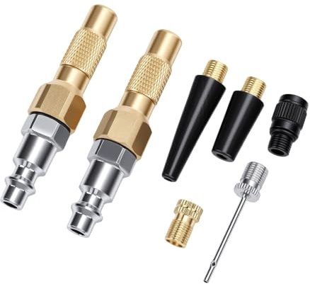 Generic 2 St Heavy Duty Mässingsluftchuck för Däckpump och Kompressortillbehör Tillförlitlig Uppblåsningsverktygssats
