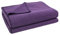 Soft-Fleece-Decke – Polarfleece-Decke mit Häkelstich – flauschige Kuscheldecke – 160x200 cm – 490 aubergine – von 'zoeppritz since 1828', 103291-490-160x200