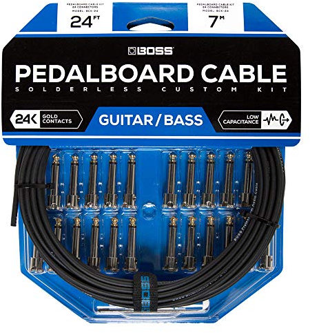 BOSS BCK-24 Lötfreies Pedalboard Kabel-Kit, einfache und schnelle Montage, Länge: 7 m