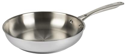Kuhn Rikon Frying Pan 28cm, Stainless Steel Uncoated Induction Skillet | 18/10 Stainless Steel, Stay-Cool Hollow Handle, Oven Safe to 240 C, Dishwasher Suitable, Mirror Polished Finish - Allround