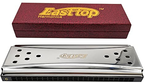 Selected Reeds 24Holes Double-sided Double-tone Harmonica, Advanced C-tone G-tone Polyphonic Harmonica for Beginners, Adults and Students with Box (24holes)