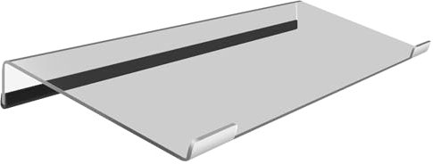 Supporto per Tastiera del Computer Vassoio per Tastiera Trasparente Ergonomico Inclinato Acrilico Poggiapolsi Accessori per Digitando Gioco Ufficio Casa Scuola Scrivania