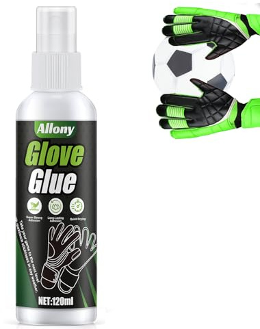 Allony Spray Guanti Portiere, Guanti da Portiere Grip Spray, Migliora Presa dei Guanti, Aiuta con Controllo Accurato della Palla, 120Ml