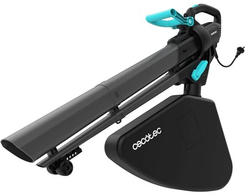 Cecotec Laubsauger und Laubbläser mit Airforce 3300 Crush&Go Kabel, 3.300 W, Luftgeschwindigkeit 270 km/h, Zerkleinerfunktion, Rohr mit XL-Mundstück, 6 Geschwindigkeiten, Aufbewahrungstasche mit 40 l