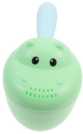 BESPORTBLE Tasse de Rinçage Garçon Fille avec Poignée Gobelet Shampooing pour Bain Coupe Large Capacité pour Lavage Facile des Cheveux des Garçon Fille Vert