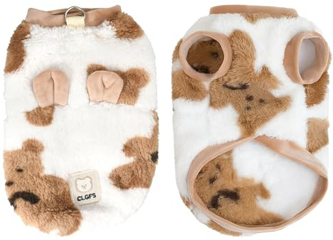 Hundtröja för små hundar, hundtröja, kattdräkter, varm och mysig för höst och vinter, Yorkies, Chihuahuas, söta husdjurskläder i storlek S 20x25x3 cm