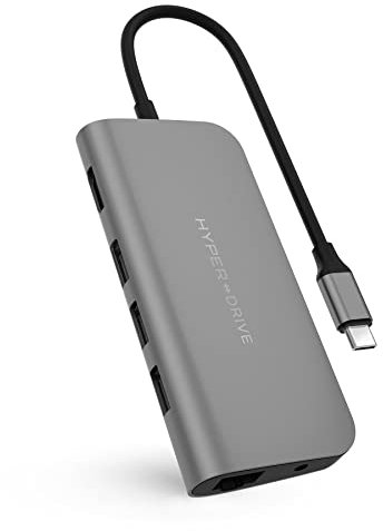 Targus Hyperdrive Power 9-in-1 USB C HUB Space Grey
