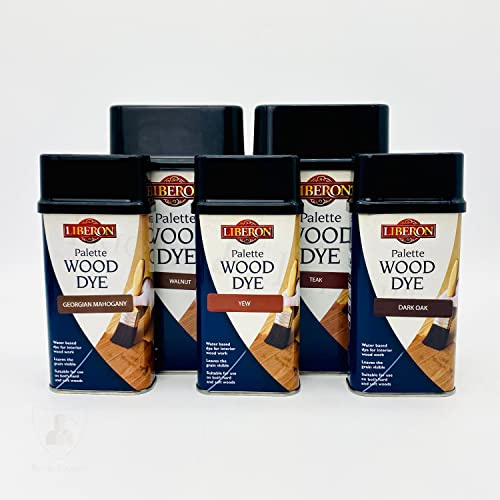 Liberon Palette Wood Dye - Water Based Wood Stain - 500ml (Ebony)