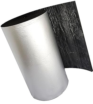 Espuma De Aislamiento Térmico, Autoadhesiva, Insonorizacion Coche, Aislamiento De Tuberías De Espuma, For Pisos De Techos Y Autocaravanas Espesor 5 Mm 10 Mm (Color : 5mm(0.2in), Size : 1mx6m(3.3ftx2