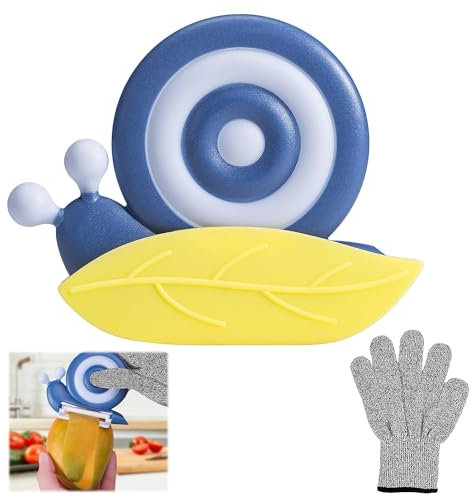 Pelapatate Pela Asparagi, Pelapatate, Pelapatate Universali, Pelapatate Ceramica, Lama in Ceramica Antiruggine, Non Facile da Ossidare (Blu), Utensili da Cucina, Coltello da Bambino Che Non Taglia