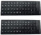 Ddujbtp 2 calcomanías de letras para teclado, calcomanías portuguesas para teclado, letras y números, calcomanías de repuesto de fondo negro