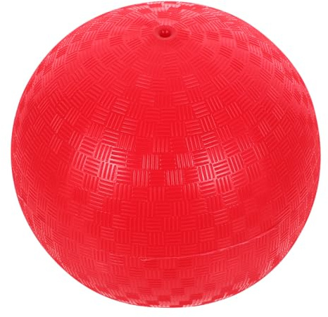 GARIOUANS PVC Playground Ball for Wear Resistant Outdoor Sports for Dodgeball and Group Activities Bright Red Color Single