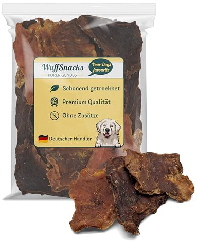 Viande de bœuf déshydratée pour chien | 1 kg | Viande séchée pour chien | 100 % bœuf | viande de bœuf naturelle et séchée | faible en matières grasses et riche en protéines | viande séchée bœuf