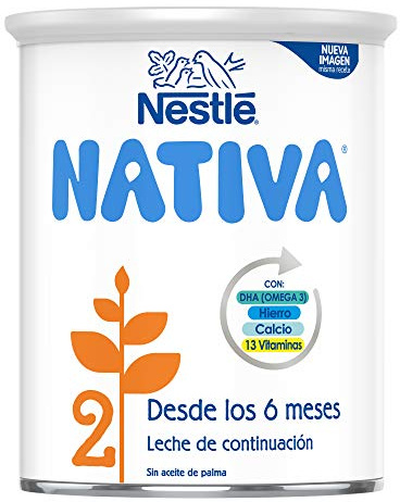 Nestlé NATIVA 2 Leche de continuación en polvo, fórmula Para bebés a partir de los 6 meses - 800 gr